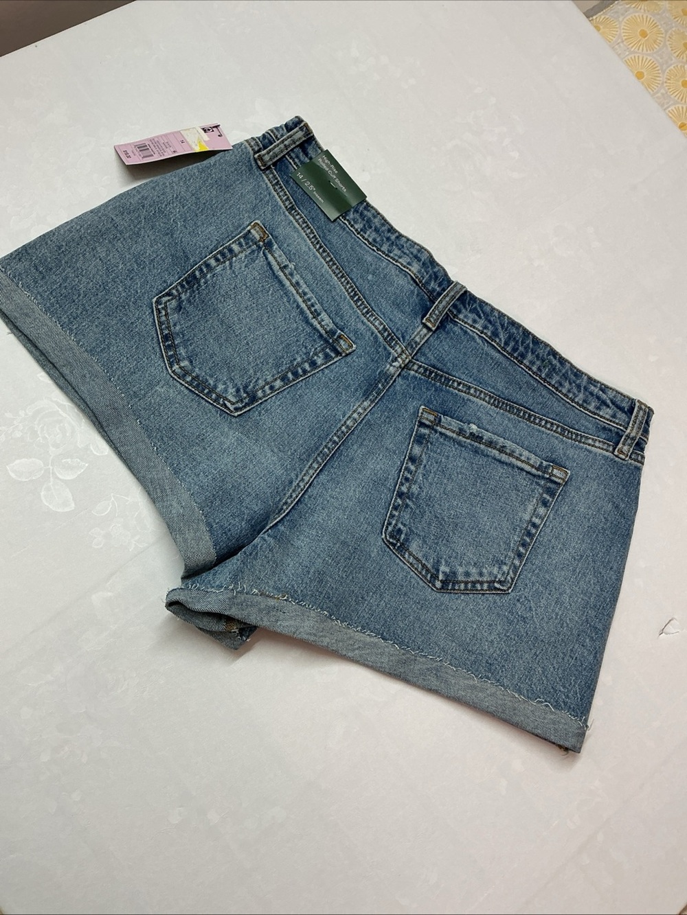 wild fable Vintage Wash Denim Shorts - Blue - Picture 4 of 6
